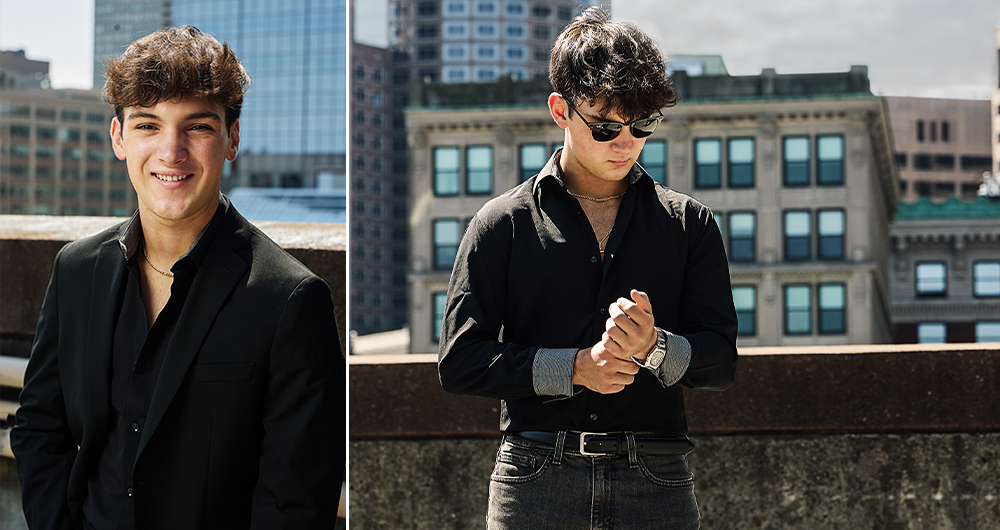 senior guy rooftop session - Kristen Zannella Photography