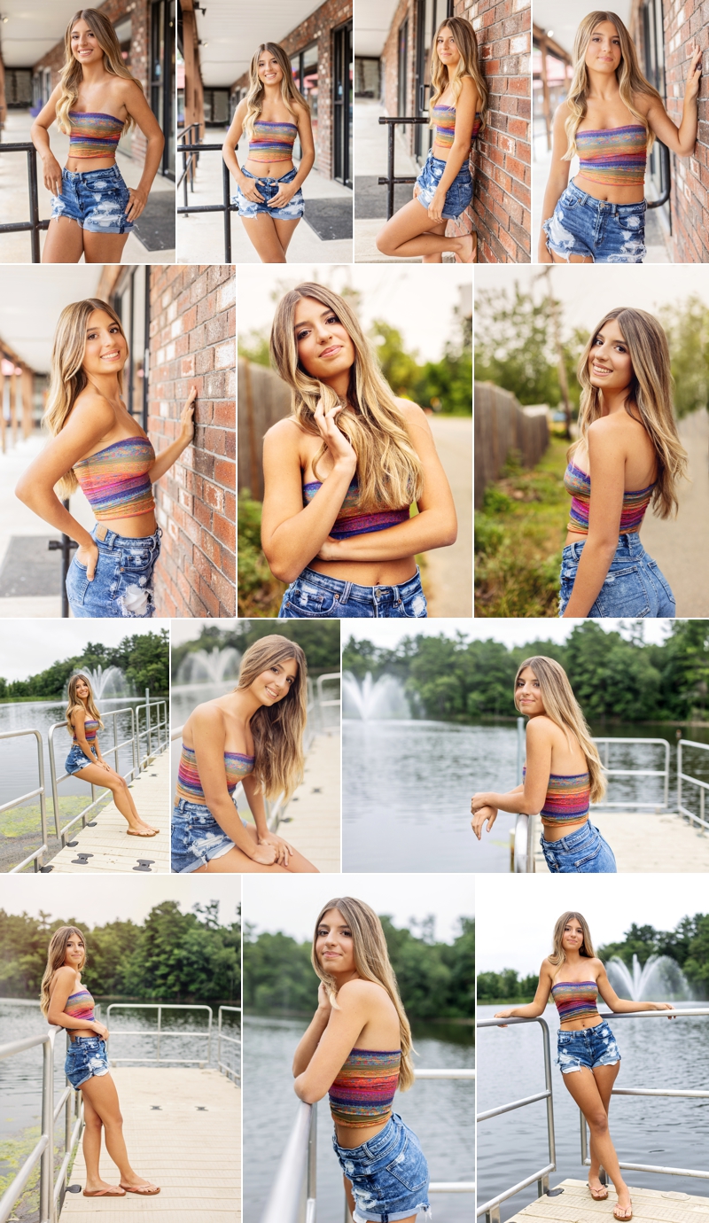 Senior gir session by the water