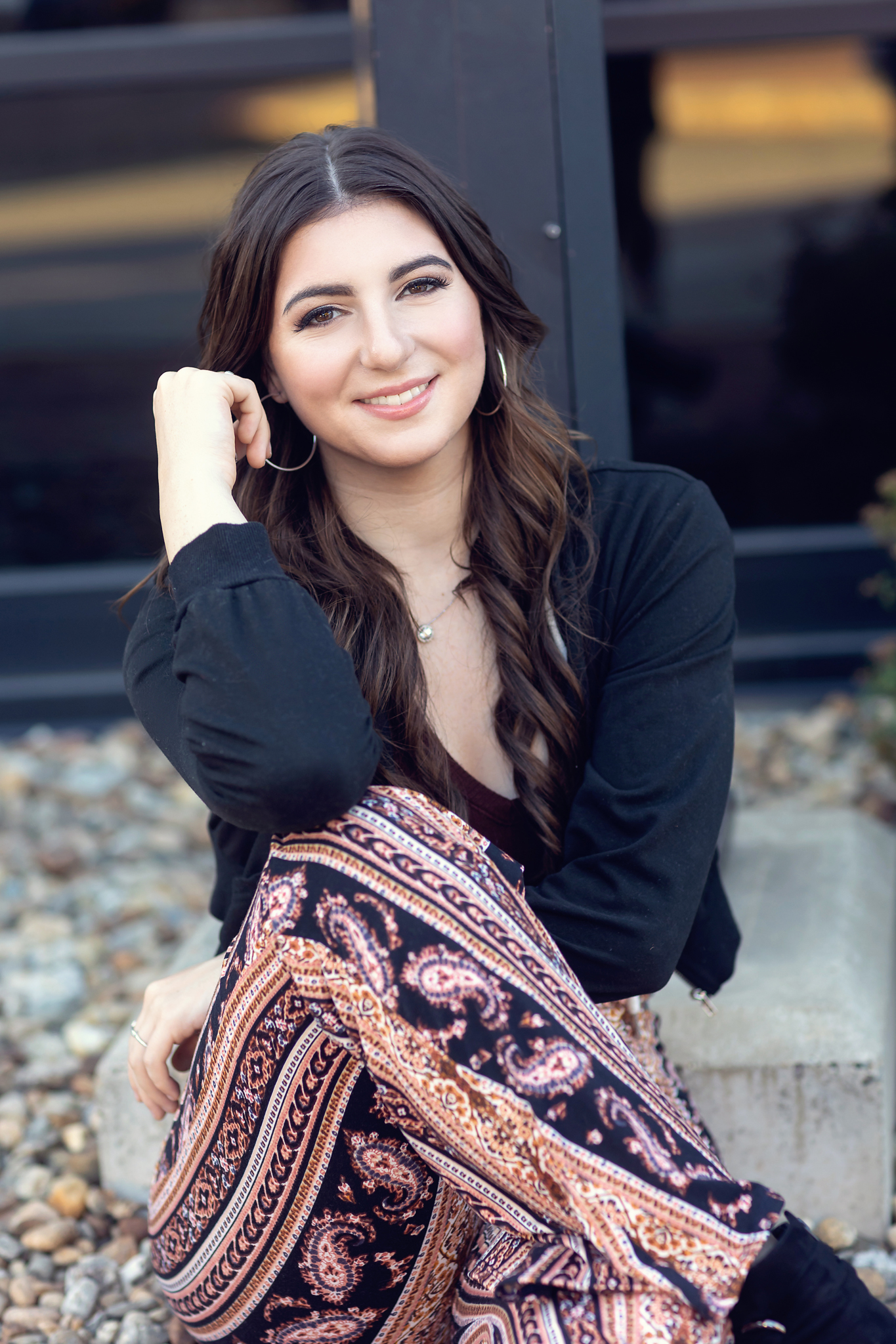 downtown newburyport girl senior session