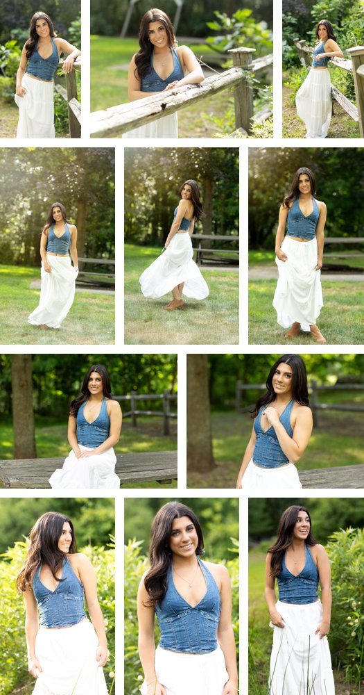 Senior Girl County grass field 