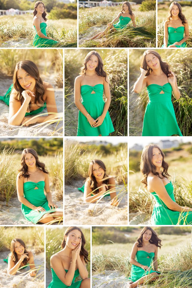 Senior girl in beach